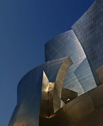 los angeles low-angle gray building audience